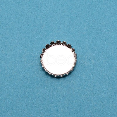 304 Stainless Steel Plain Edge Bezel Cups STAS-WH0031-08P-02-1