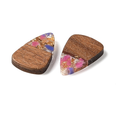 Resin & Wood Pendants WOOD-S061-02B-1