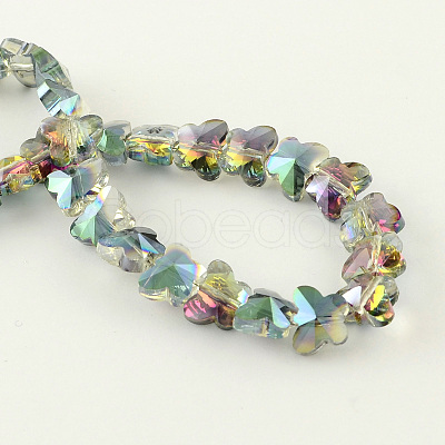 Electroplate Faceted Glass Beads EGLA-R092-03-1