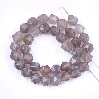 Natural Agate Beads Strands G-T121-08G-1