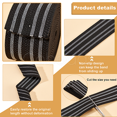 PandaHall Elite Polyester Elastic Rubber Cord/Band OCOR-PH0001-51-1