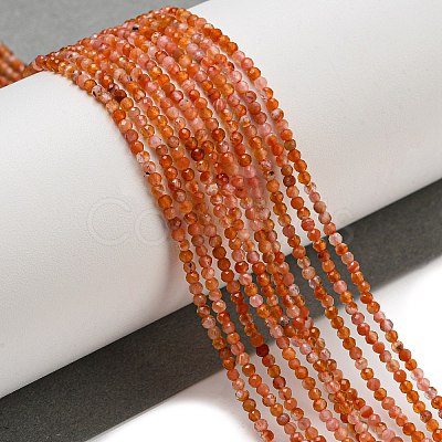 Natural Carnelian Beads Strands G-A129-A01-01-1