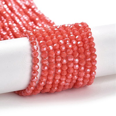 Electroplate Opaque Glass Beads Strands EGLA-A035-P3mm-A34-1