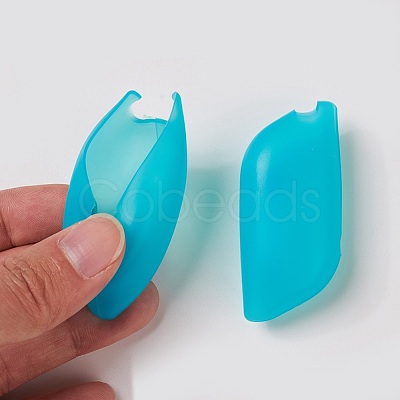 Silicone Portable Toothbrush Case X-SIL-WH0001-03-1