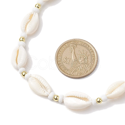 2Pcs Bohemia Natural Cowrie Shell Pendant Necklaces NJEW-JN04783-1