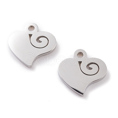 Non-Tarnish 304 Stainless Steel Charms STAS-Y002-02P-1