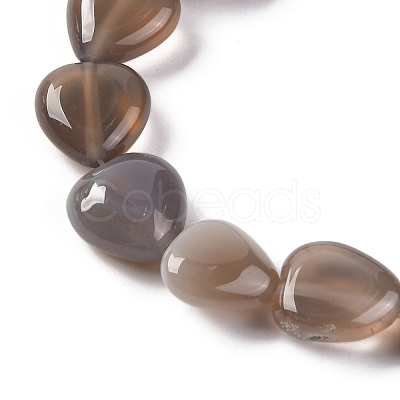 Natural Grey Agate Beads Strands G-I372-A18-01-1