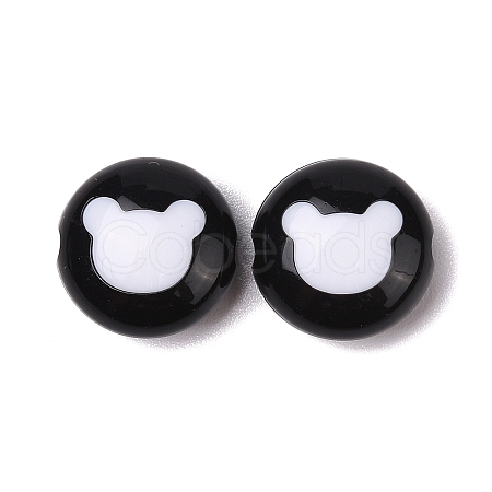 Two-tone Acrylic Beads OACR-U003-10-1