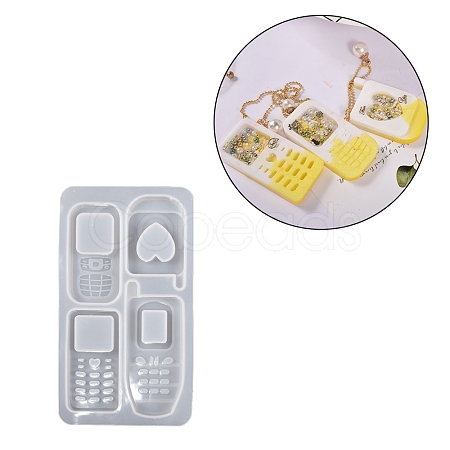 Phone DIY Silicone Quicksand Molds DIY-G079-06A-1