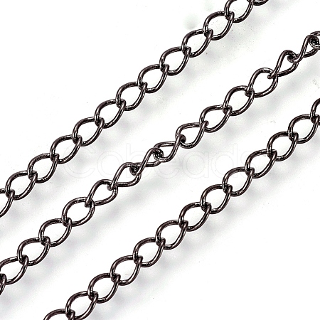 Rack Plating Brass Curb Chains KK-G288-04B-NF-1