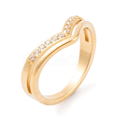 304 Stainless Steel Finger Ring for Women RJEW-C086-14-G-1