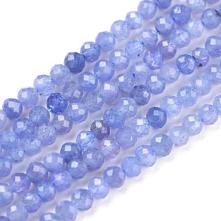 Natural Tanzanite Beads Strands G-R475-033-1