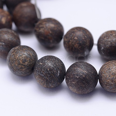 Natural Bronzite Beads Strands G-D745-6mm-1