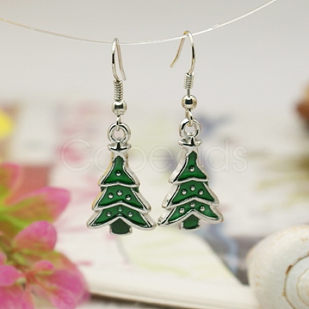 Fashion Earrings for Christmas X-EJEW-JE00393-01-1