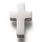 Non-Tarnish 304 Stainless Steel Slide Charms, Cross, Stainless Steel Color, 12x8x3.5mm, Hole: 8x1.5mm