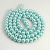 Pearlized Glass Pearl Round Beads Strands X-HY-10D-B12-2