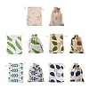 Kissitty 50Pcs 5 Style Cotton and Linen Packing Pouches ABAG-KS0001-02-2