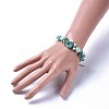 Natural Amazonite Beads Bracelets BJEW-JB04161-5