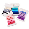 30 Yards 6 Colors Polyester Ribbon OCOR-TAC0028-06B-9