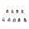 Natural & Synthetic Mixed Gemstone Beads Dangle Earrings Sets EJEW-JE02811-1