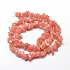 Grade A Natural Rhodochrosite Chip Beads Strands G-E271-93-2