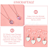 Unicraftale DIY Blank Heart Pendant Making Kit DIY-UN0005-51-5