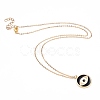 Brass Micro Pave Cubic Zirconia Pendant Necklaces NJEW-JN02934-01-2