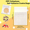 OPP Cellophane Self-Adhesive Cookie Bags OPP-WH0008-04B-2