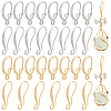 BENECREAT 16 Pairs 4 Style Brass Earring Hooks Sets KK-BC0011-26-1