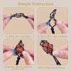 Adjustable Braided Nylon Cord Macrame Pouch Necklace Making NJEW-SW00019-02-4