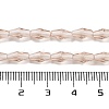 Glass Beads Strands X-GLAA-R026-8x4mm-14-3