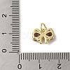 Brass Micro Pave Cubic Zirconia Pendants KK-R162-014B-G-3