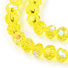 Electroplate Glass Beads Strands EGLA-A034-T1mm-L28-2