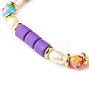 Handmade Polymer Clay Stretch Bracelets Sets BJEW-JB06350-01-8