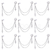 12Pcs 304 Stainless Steel Cuff Earrings EJEW-UN0001-94-1