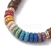 Coconut Beaded Bracelets BJEW-JB10077-01-3