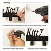 Cat & Fish Tank Iron Wall Mounted Hook Hangers HJEW-WH0018-070-5