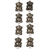 Electroplated Natural Pyrite Beads Strands G-Q187-02B-1