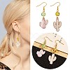 DIY Cactus Earrings Making Kit DIY-SZ0005-93-7