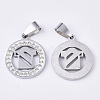 201 Stainless Steel Pendants STAS-N089-26P-2