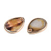 Dyed Natural Freshwater Shell Pendants SHEL-N032-234-1