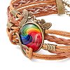 Rainbow Pride Bracelet BJEW-F426-01D-3