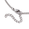 Adjustable 304 Stainless Steel Curb Chains Necklaces Making AJEW-JB01214-01-3