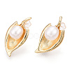 Natural Pearl Stud Earrings PEAR-N020-06E-3