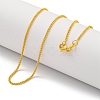 Brass Wheat Chain Necklaces for Women NJEW-G084-21G-1