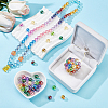 PandaHall Elite 180Pcs 15 Colors Transparent Acrylic Beads MACR-PH0001-58-3