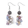 Natural Mixed Stone Dangle Earrings EJEW-JE03228-02-1