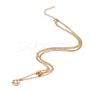 304 Stainless Steel Double Layer Necklaces NJEW-F280-01-3