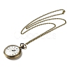 Alloy Glass Pendant Pocket Necklace WACH-S002-17AB-2