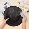 Linen Mini Hat Fascinator Base AJEW-WH0472-54B-3